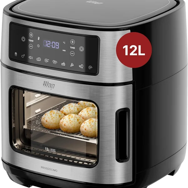 WAP Fritadeira Elétrica Air Fryer OVEN DIGITAL 12 Litros, Revestimento Antiaderente, 10 Funções, 1800W 127V