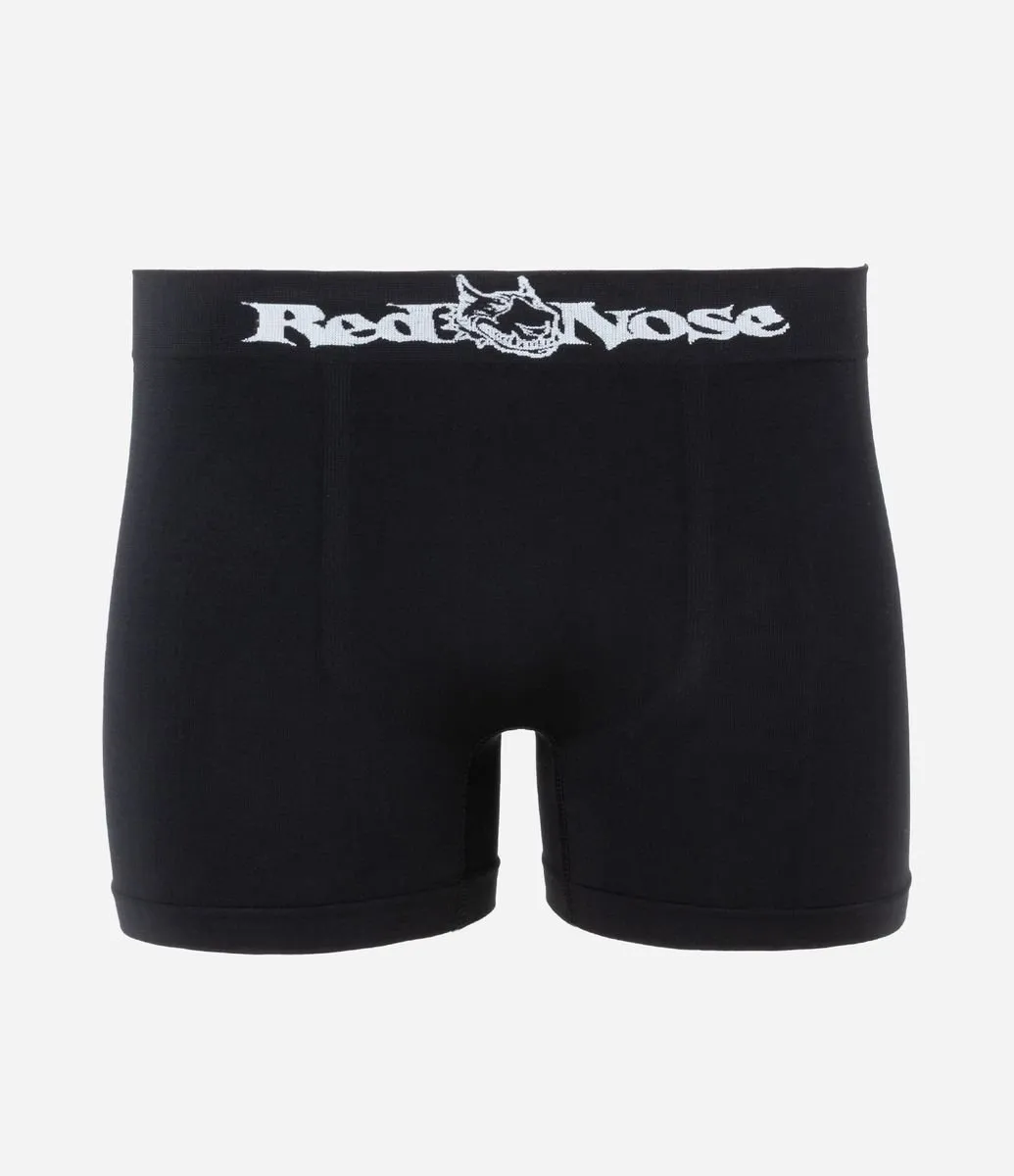 Cueca Boxer em Microfibra com Cós Elástico Red Nose Preto